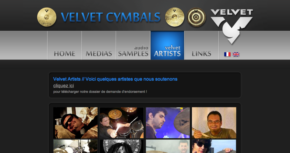 Velvet cymbales Artistes