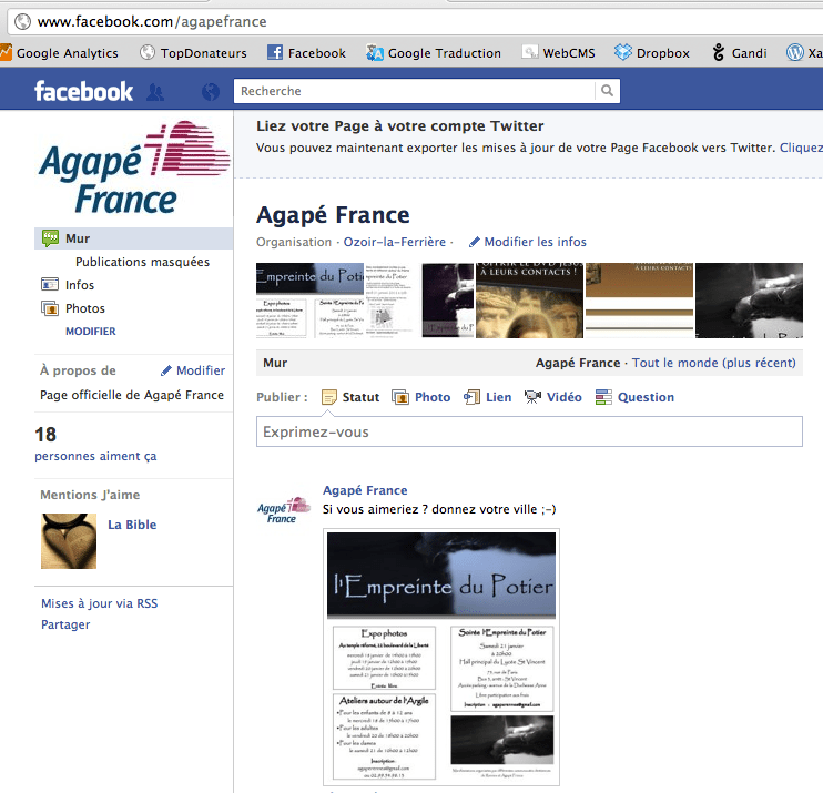 page Agapé France