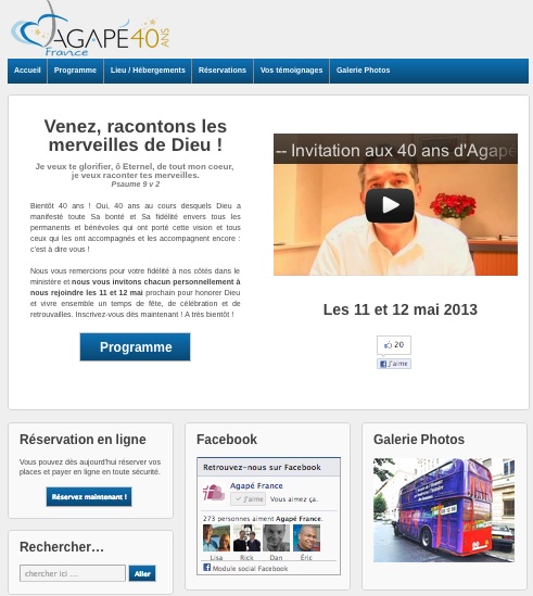 Accueil site 40ans