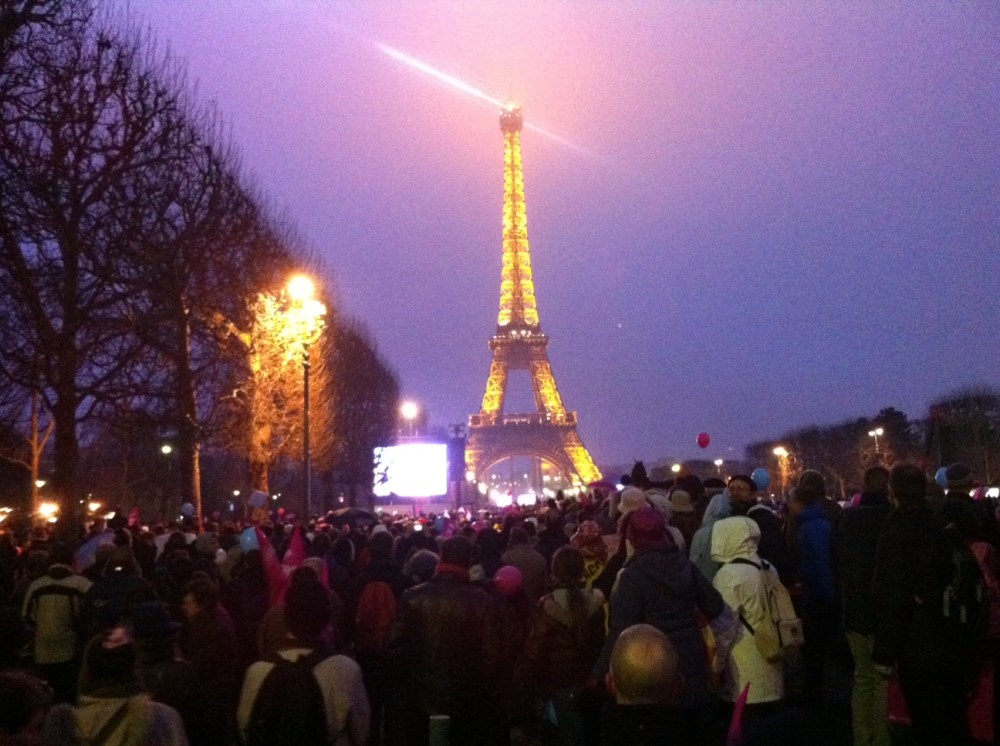 Manif Lespinas Tour eiffel