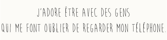 jadore etre avec des gens