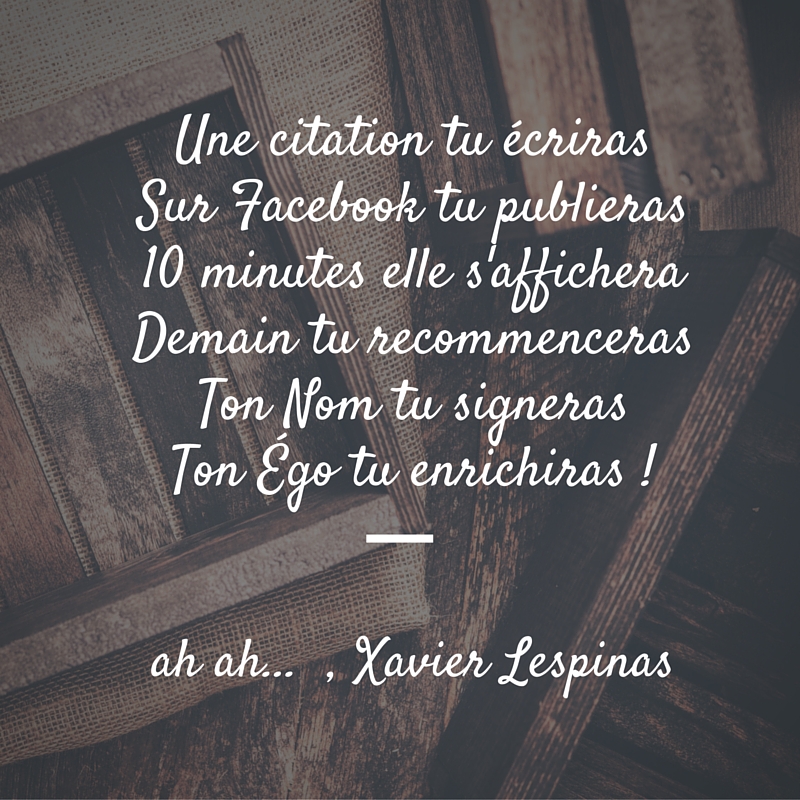 Citation Xavier lespinas